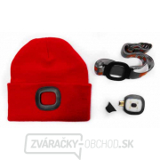 Čiapka s LED svetlom - červená Čiapka s LED svetlom - červená gallery main image