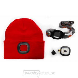 Čiapka s LED svetlom - červená Čiapka s LED svetlom - červená gallery main image