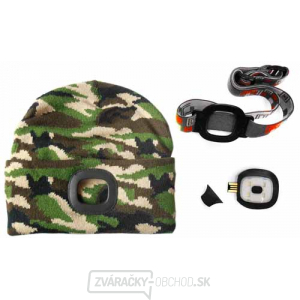 Čiapka s LED svetlom - maskovacia Čiapka s LED svetlom - maskovacia gallery main image