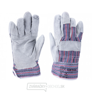 Rukavice kožené s vystuženou dlaňou, veľkosť 10 Rukavice kožené s vystuženou dlaňou, veľkosť 10