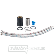 Batéria umývadlová, stojanková s flexibilným ramienkom, 35mm, šedá náhled