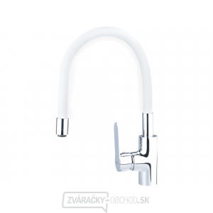 Batéria umývadlová, stojanková s flexibilným ramienkom, 35mm, biela Batéria umývadlová, stojanková s flexibilným ramienkom, 35mm, biela gallery main image