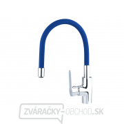 Batéria umývadlová, stojanková s flexibilným ramienkom, 35mm, modrá Batéria umývadlová, stojanková s flexibilným ramienkom, 35mm, modrá gallery main image