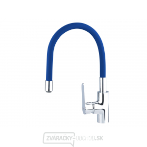 Batéria umývadlová, stojanková s flexibilným ramienkom, 35mm, modrá Batéria umývadlová, stojanková s flexibilným ramienkom, 35mm, modrá gallery main image