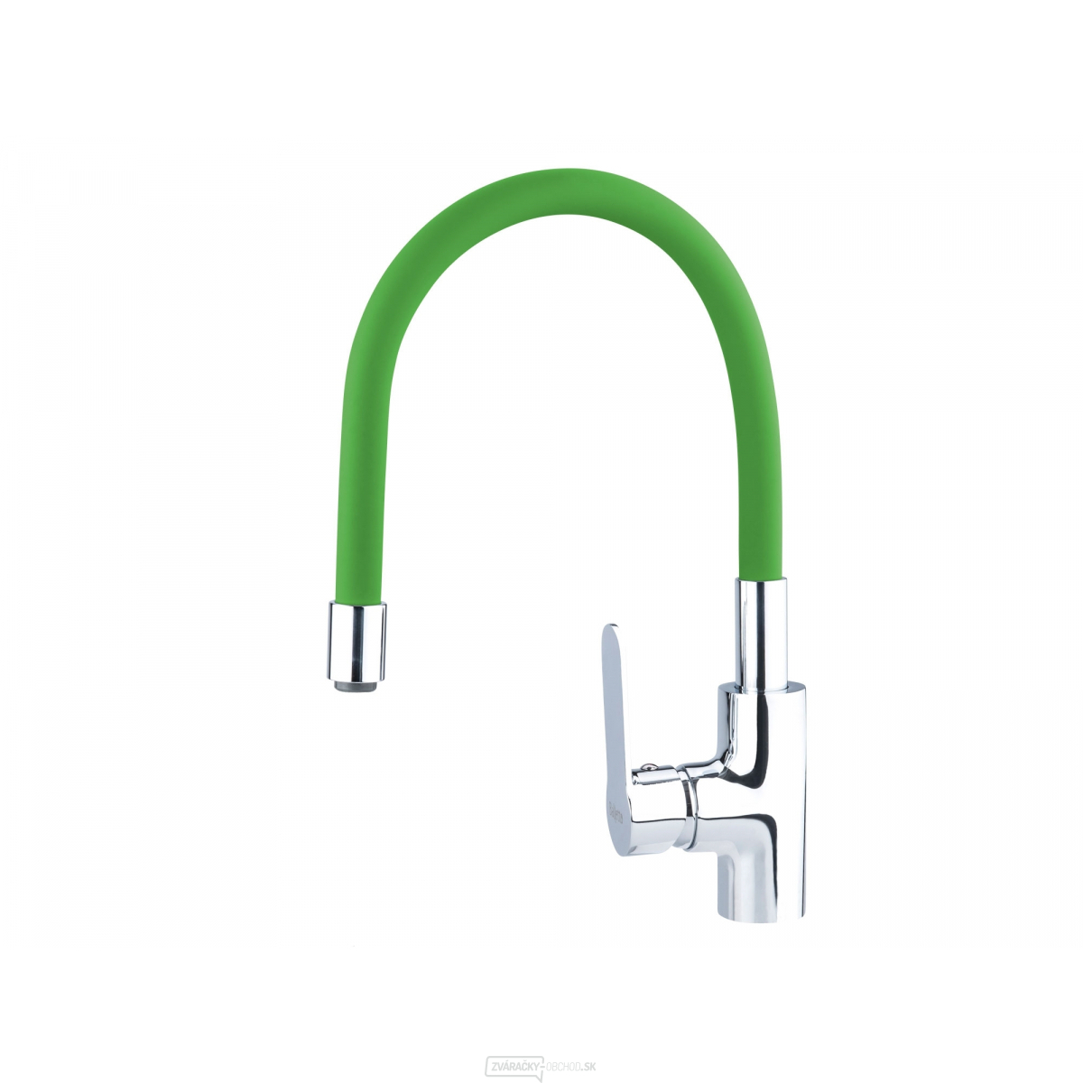 Batéria umývadlová, stojanková s flexibilným ramienkom, 35mm, zelená