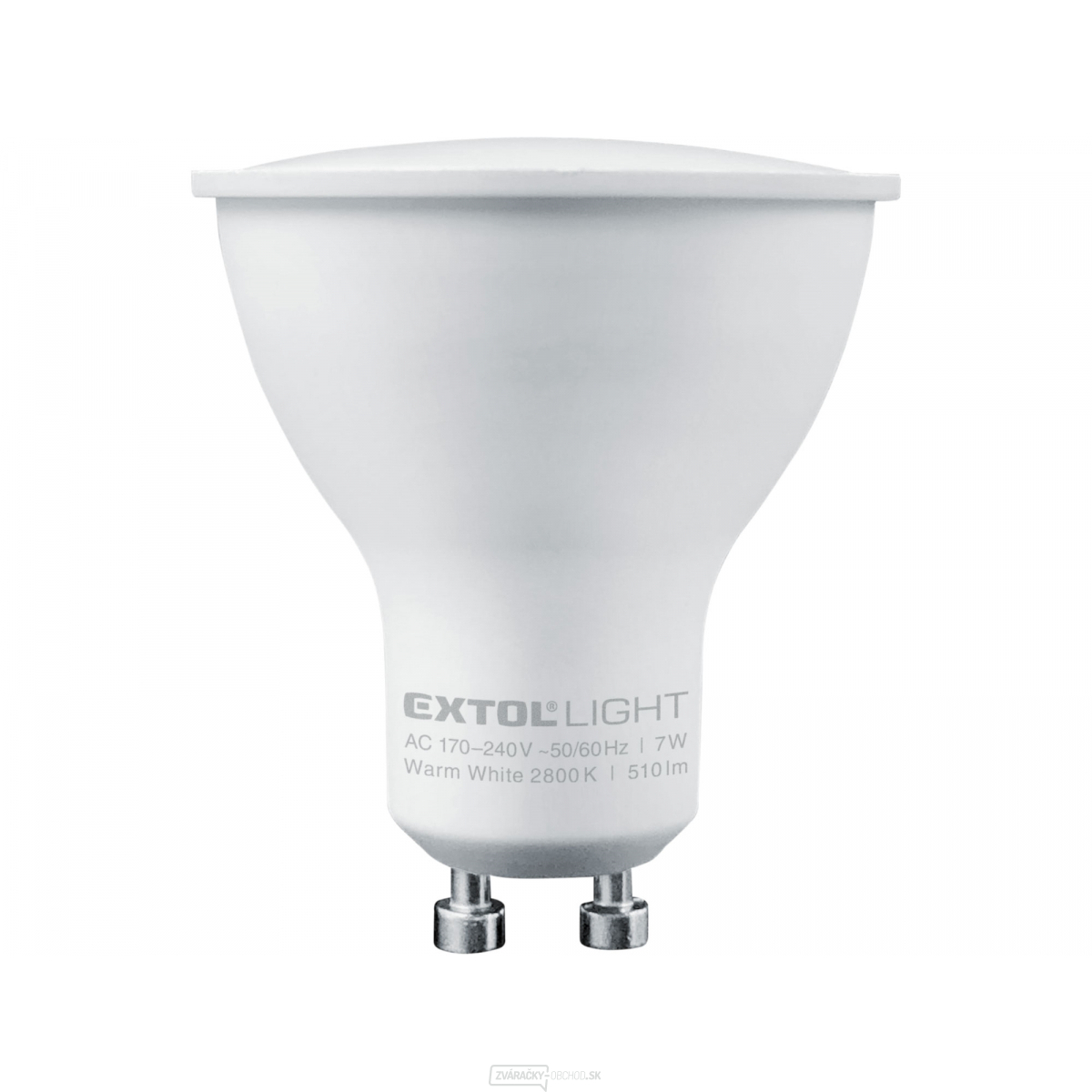 žiarovka LED reflektorová, 7W, 510lm, GU10, teplá biela žiarovka LED reflektorová, 7W, 510lm, GU10, teplá biela gallery main image