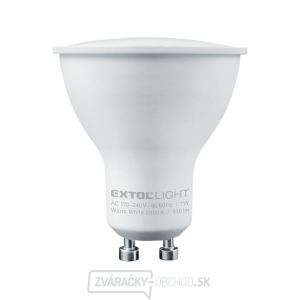 žiarovka LED reflektorová, 7W, 510lm, GU10, teplá biela žiarovka LED reflektorová, 7W, 510lm, GU10, teplá biela gallery main image