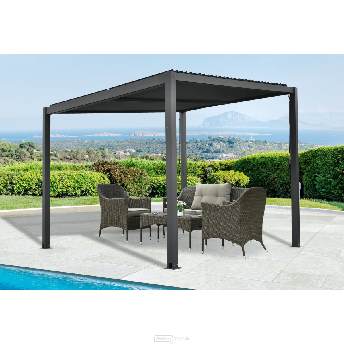 Hliníková pergola LANITPLAST BIOCLIMATIC 33
