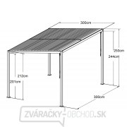 Hliníková pergola LANITPLAST BIOCLIMATIC 33 Náhľad