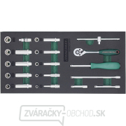 Dielenský montážny vozík vybavený, 175 ks náradia - JONNESWAY Super náhled