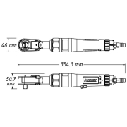 Pneumatický skrutkovač s račňou HAZET 9022P-1 Náhľad