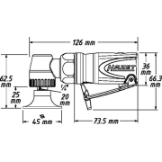 Pneumatická tanierová mini brúska HAZET 9033M-11 Náhľad
