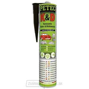 PETEC 94730 Karosárska tesniaca a lepiaca hmota, čierna PETEC 94730 Karosárska tesniaca a lepiaca hmota, čierna gallery main image