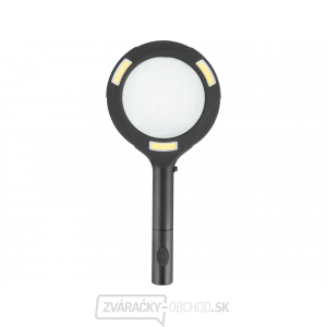 Lupa so svetlom 80lm, 5x zväčšenie, 3x0,5 W COB LED Lupa so svetlom 80lm, 5x zväčšenie, 3x0,5 W COB LED gallery main image