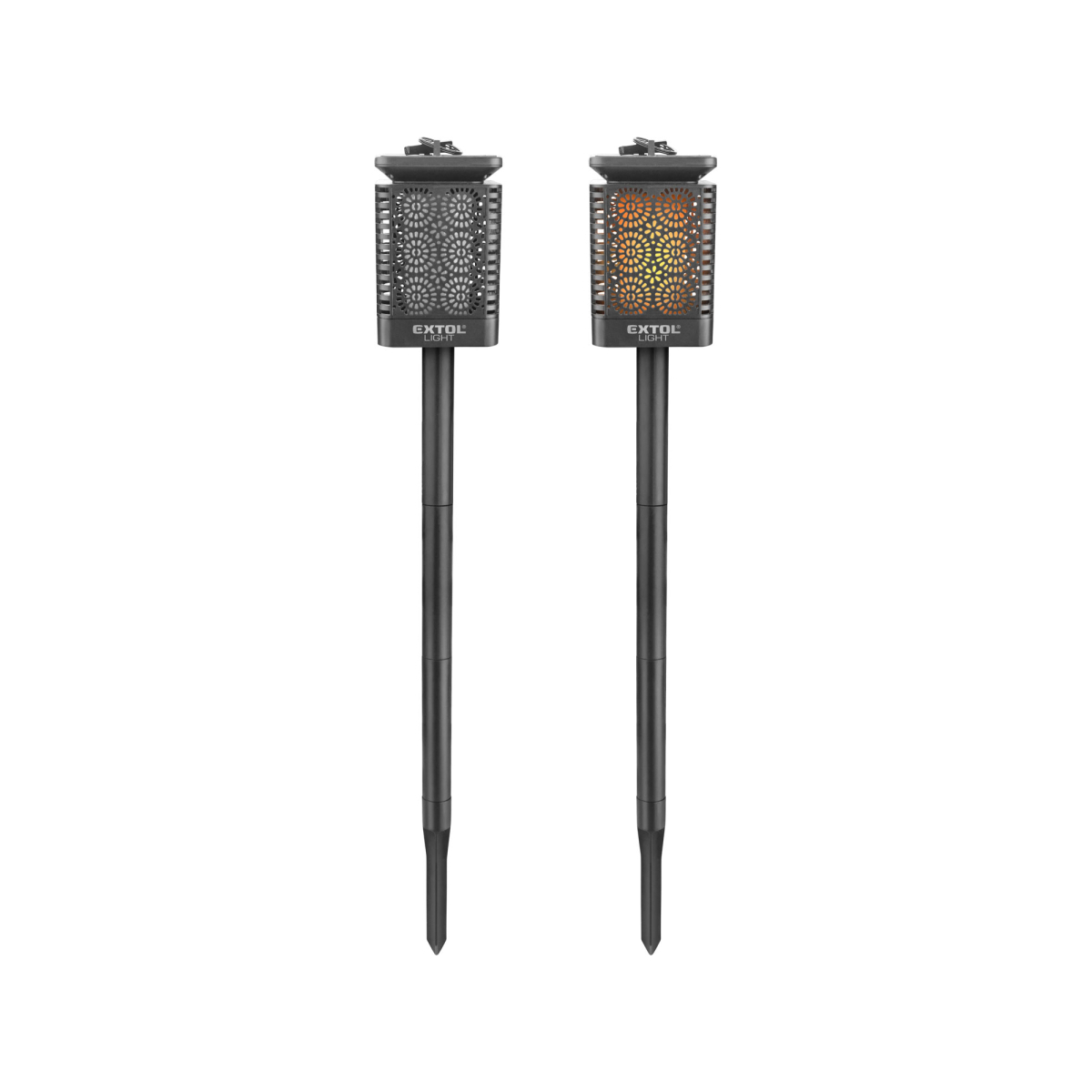 Pochodeň LED s plameňom, solárne nabíjanie, 12x LED Náhľad