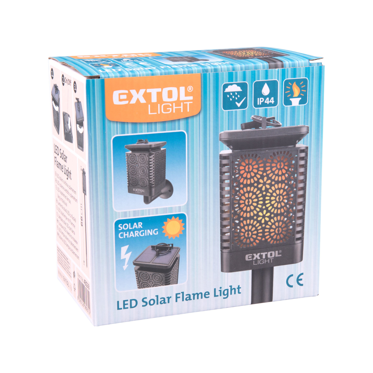 Pochodeň LED s plameňom, solárne nabíjanie, 12x LED Náhľad