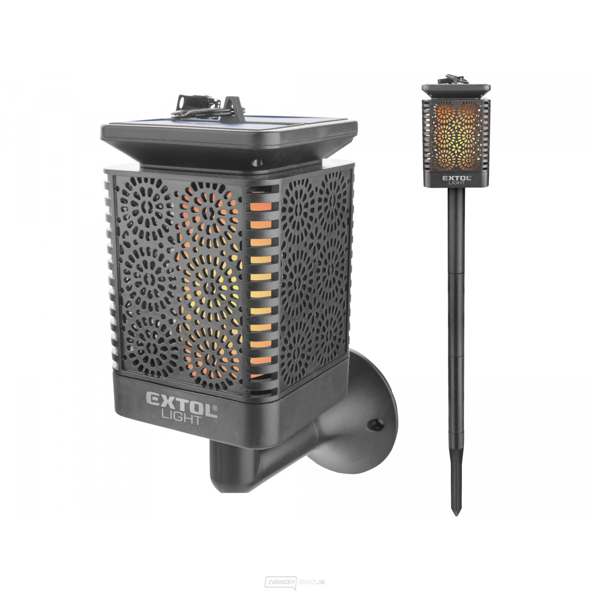 Pochodeň LED s plameňom, solárne nabíjanie, 12x LED Pochodeň LED s plameňom, solárne nabíjanie, 12x LED gallery main image