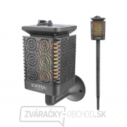 Pochodeň LED s plameňom, solárne nabíjanie, 12x LED Pochodeň LED s plameňom, solárne nabíjanie, 12x LED gallery main image