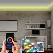 Solight Wifi Smart LED svetelný pás, RGB, 5m, sada s adaptérom a diaľkovým ovládačom Náhľad