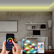 Solight Wifi Smart LED svetelný pás, RGB, 5m, sada s adaptérom a diaľkovým ovládačom Náhľad