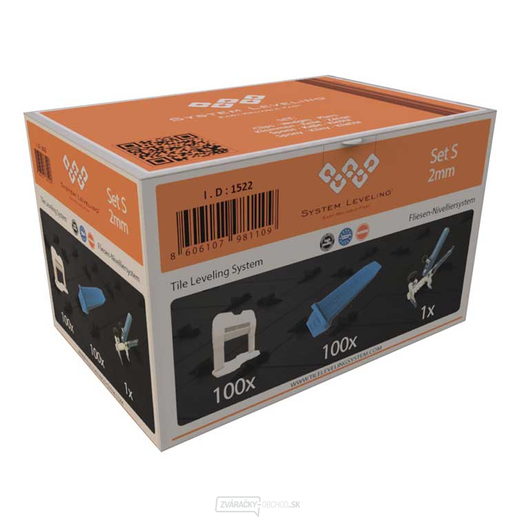 Systém nivelizácie - aplikácia SET 100/100/1 - 2mm, lepenka gallery main image