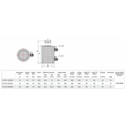Univerzálny dvojčinný hydraulický valec HHYG-20250S Náhľad