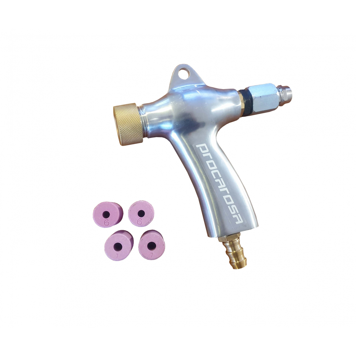 Pieskovacia pištoľ vrátane trysiek k pieskovaciemu boxu Procarosa PROFI420, PROFI990 a PROFI1200 Typ boxu: 1200