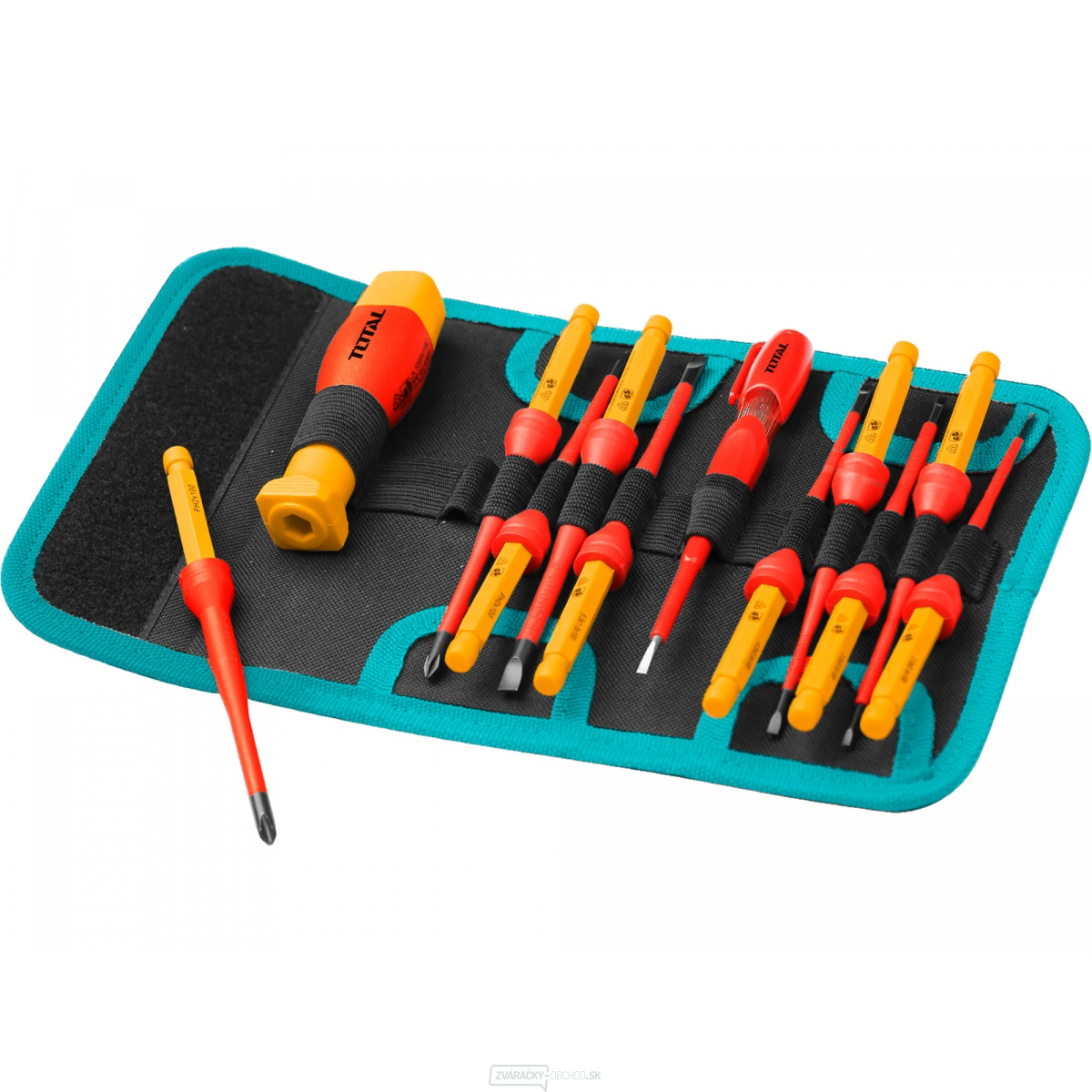 Elektrikárske skrutkovače, sada 12ks, výmenná rukoväť, industrial