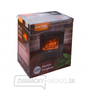 Krb elektrický s plápolajúcim ohňom LED a kúrením, 1800W náhled