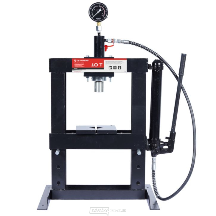 Hydraulický lis 10 ton, s manometrom - QUATROS QS19311