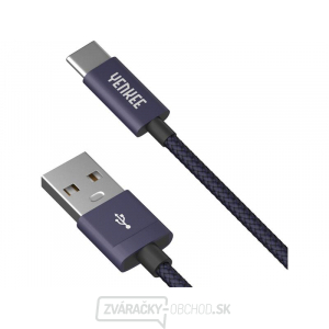 Kábel YENKEE YCU 301 BE USB A 2.0/USB C 1m fialový gallery main image