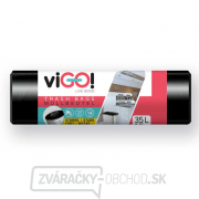 viGO! Vrecia odpadkové LDPE silné 35l/15 ks 50x60cm - čierne gallery main image