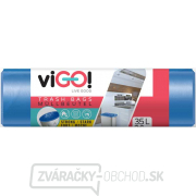 viGO! Vrecia do odpadkových košov HDPE 35l/36 ks 50x60cm - modré gallery main image