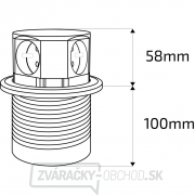 Solight predlžovací prívod, 4 zásuvky, čierny, 1,5m, výsuvný blok zásuviek, kruhový tvar Náhľad