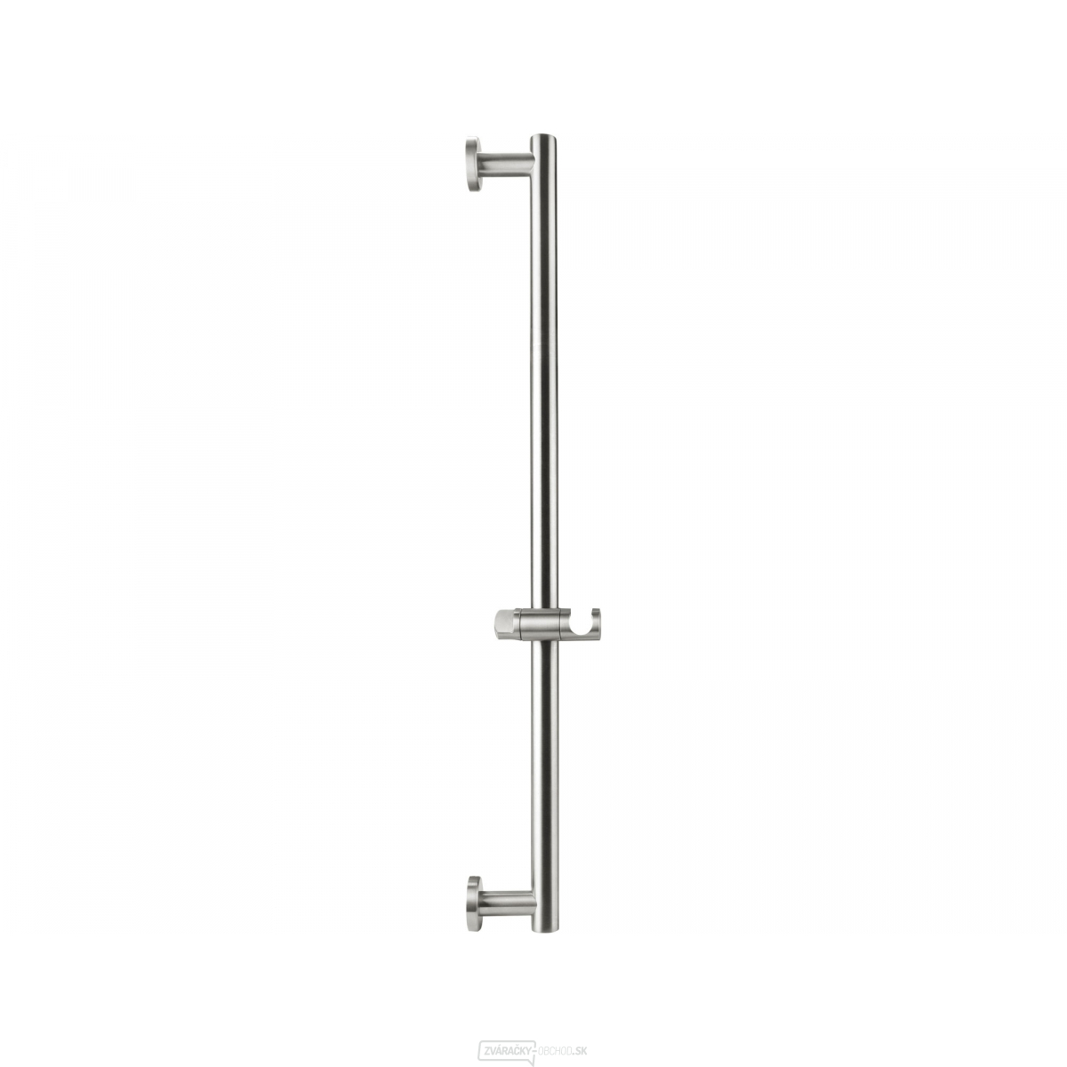 Tyč s posuvným držiakom sprchy, celokovová, 71cm, nerez