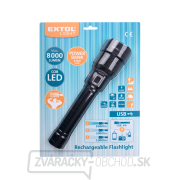 Svietidlo 8000lm, zoom, USB nabíjanie s powerbankou, 60W COB LED náhled