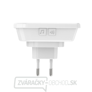 Solight bezdrôtový zvonček, do zásuvky, 200m, biely, learning code Náhľad