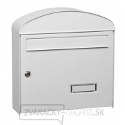 MARS - schránka na listy pozinkovaný plech okrúhla 6322 - biela MARS - schránka na listy pozinkovaný plech okrúhla 6322 - biela gallery main image