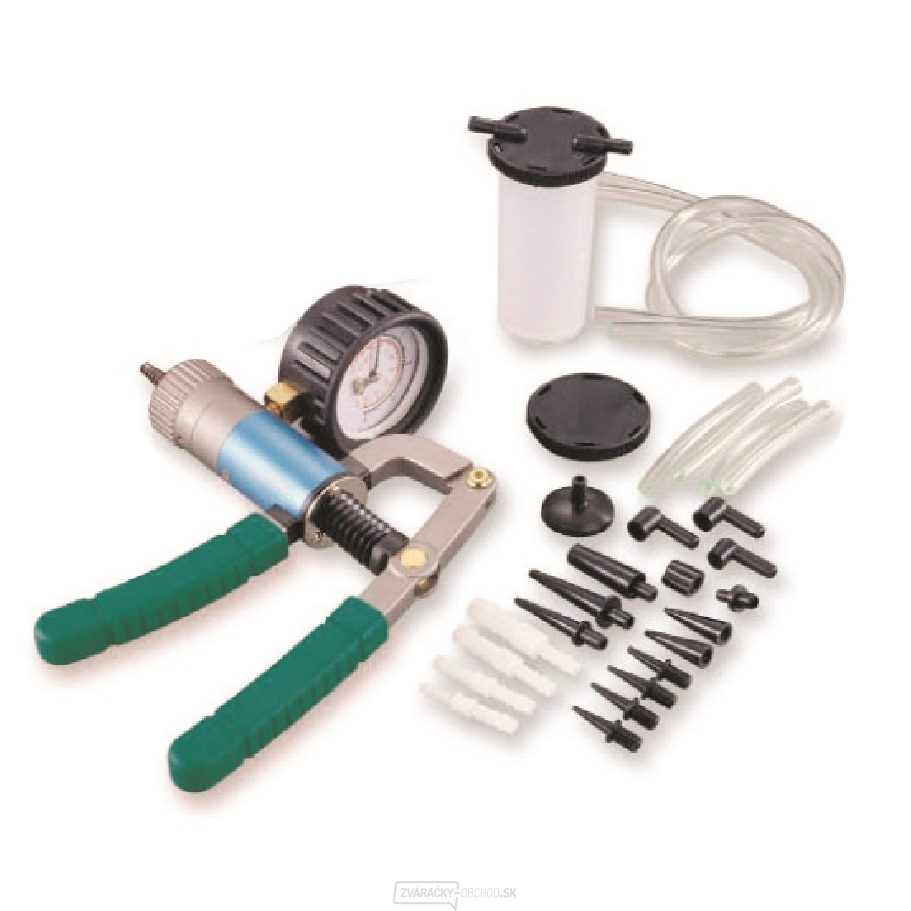 Vákuová pumpa na meranie, stláčanie a vytváranie vákua, s príslušenstvom - JONNESWAY AI040031