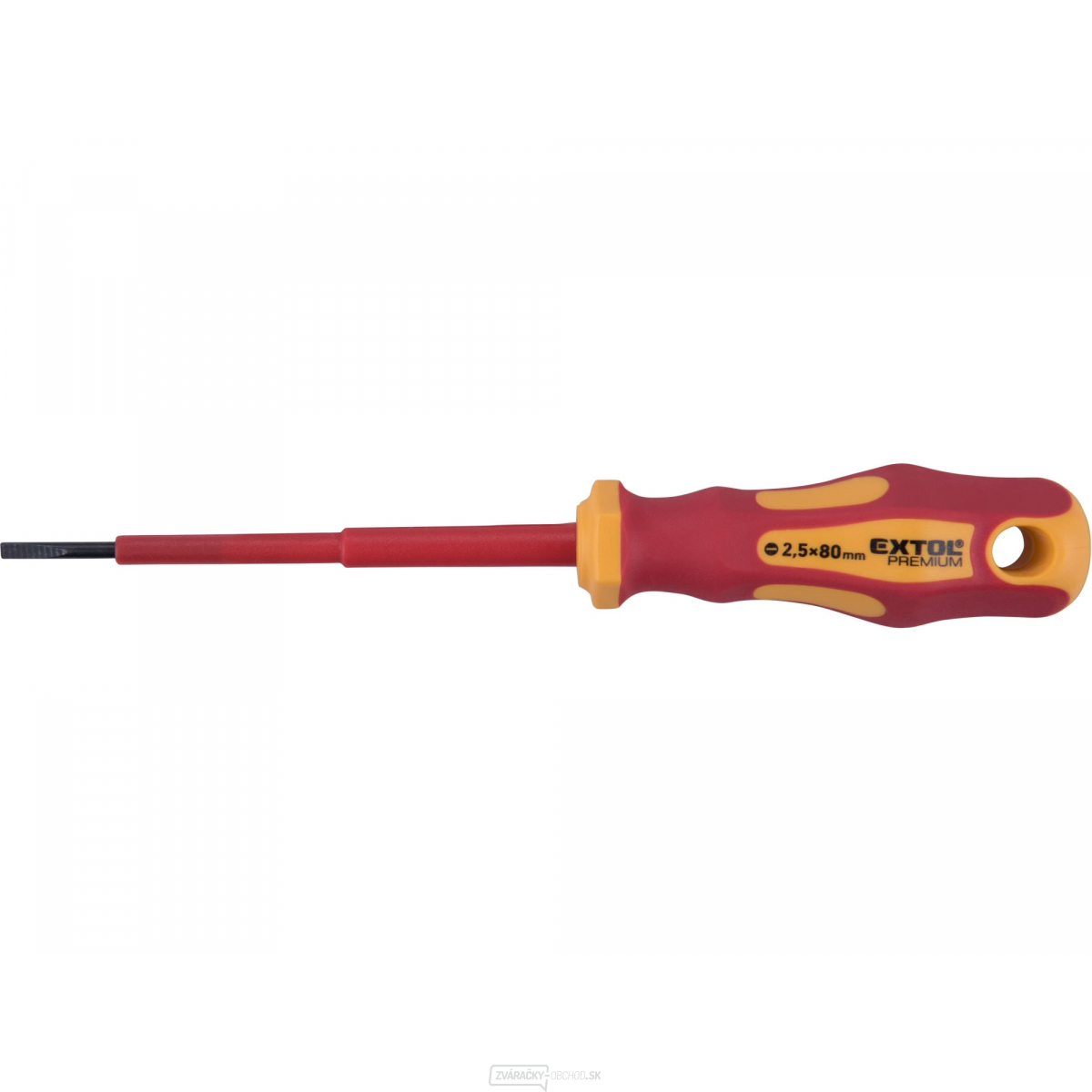 Skrutkovač elektrikársky, (-)2,5x80mm, VDE, CrV Skrutkovač elektrikársky, (-)2,5x80mm, VDE, CrV gallery main image