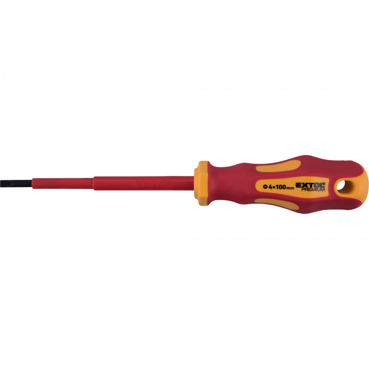 Skrutkovač elektrikársky, (-)4x100mm, VDE, CrV