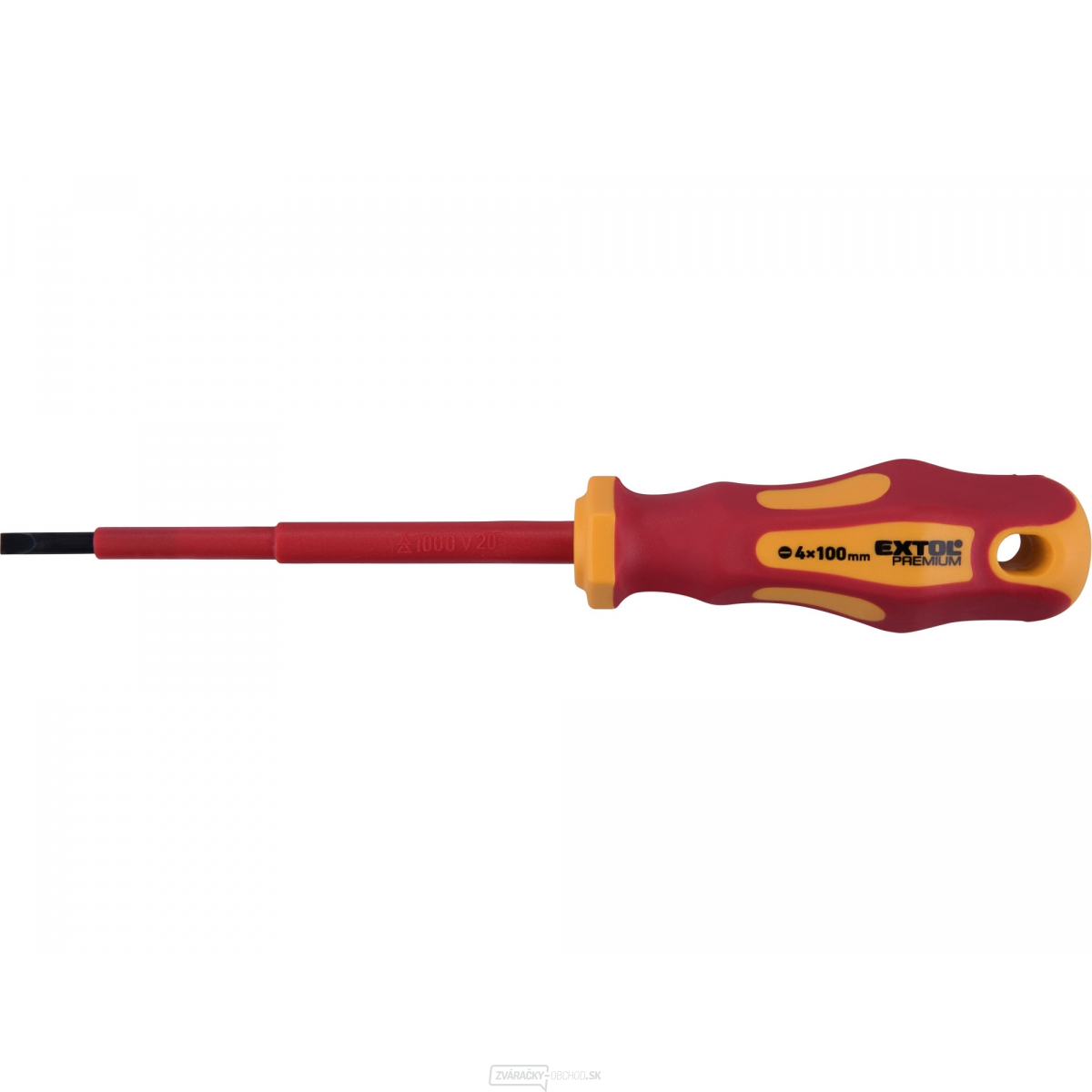 Skrutkovač elektrikársky, (-)4x100mm, VDE, CrV