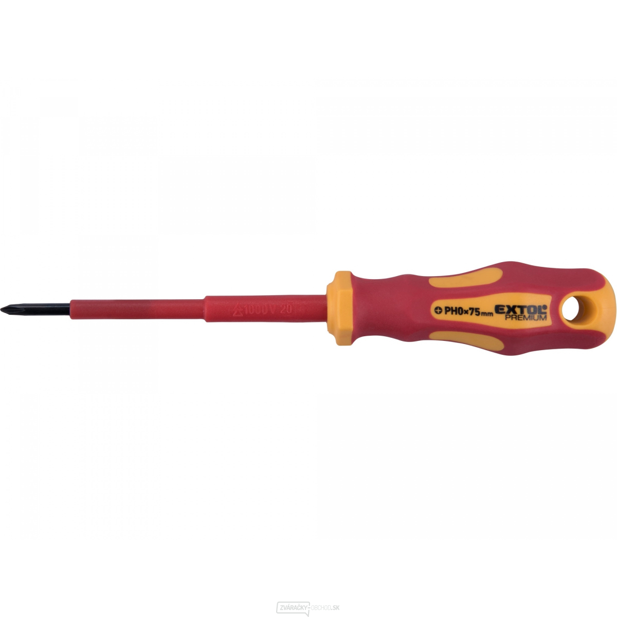 Skrutkovač elektrikársky, PH0x75mm, VDE, CrV Skrutkovač elektrikársky, PH0x75mm, VDE, CrV gallery main image