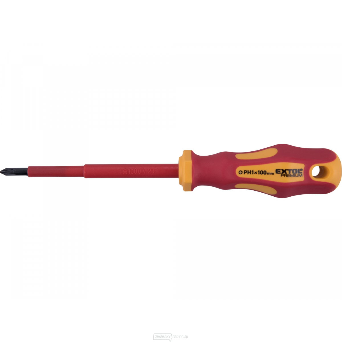 Skrutkovač elektrikársky, PH1x100mm, VDE, CrV Skrutkovač elektrikársky, PH1x100mm, VDE, CrV gallery main image