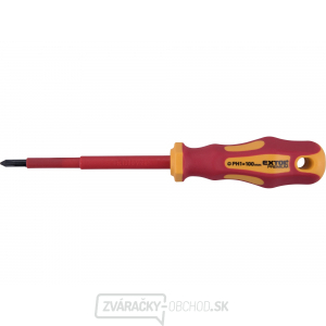 Skrutkovač elektrikársky, PH1x100mm, VDE, CrV Skrutkovač elektrikársky, PH1x100mm, VDE, CrV gallery main image