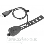 Biele svetlo na bicykel 350lm, nabíjanie cez USB, klaksón, 5W LED náhled