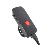 Biele svetlo na bicykel 350lm, nabíjanie cez USB, klaksón, 5W LED náhled