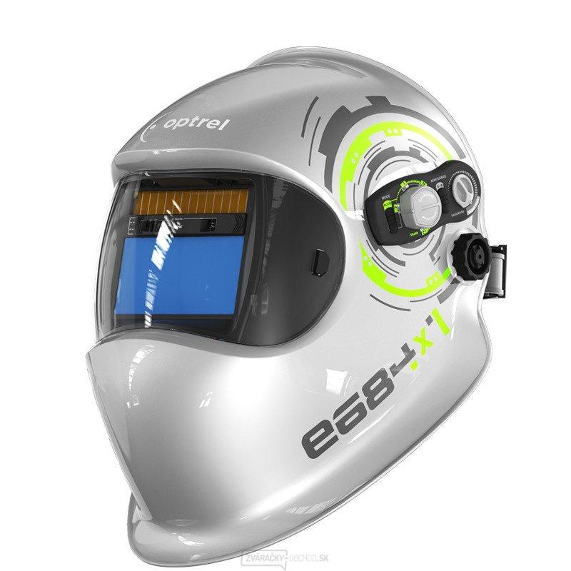 Zváračská kukla Optrel e684 4/5-13 autopilot - Strieborná Zváračská kukla Optrel e684 4/5-13 autopilot - Strieborná gallery main image