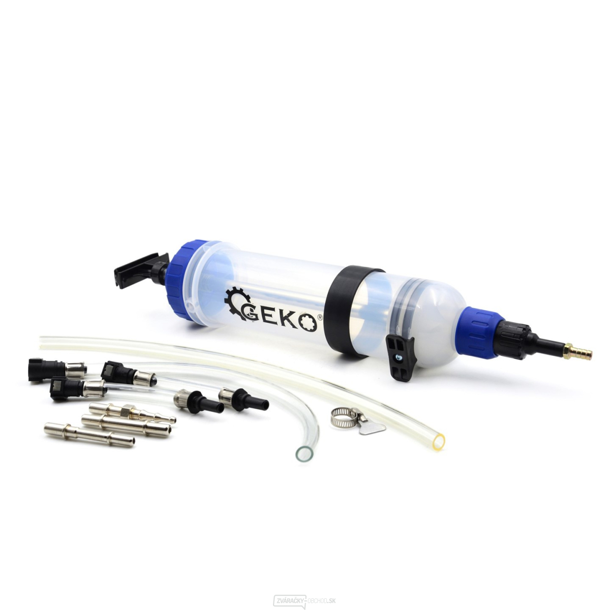 Odsávacia pumpička na olej, benzín a naftu, 1,5 litra, s adaptérmi