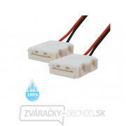 Konektor bez spájkovania pre LED pásky 3528, 2835 30,60LED/m 8mm s vodičom, vodotesný IP68 gallery main image